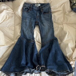 Shyanne Dark Blue Flare Bell-Bottom Jeans